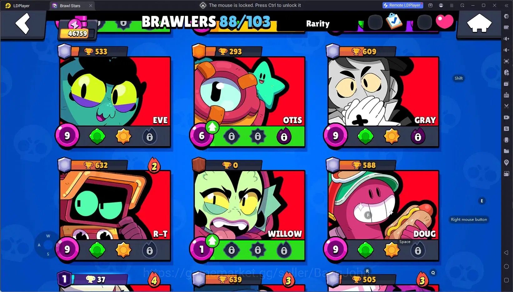 Brawl Stars Accounts Android | 46759 Thropy|88 Brawler|26 Max Brawlers image 15