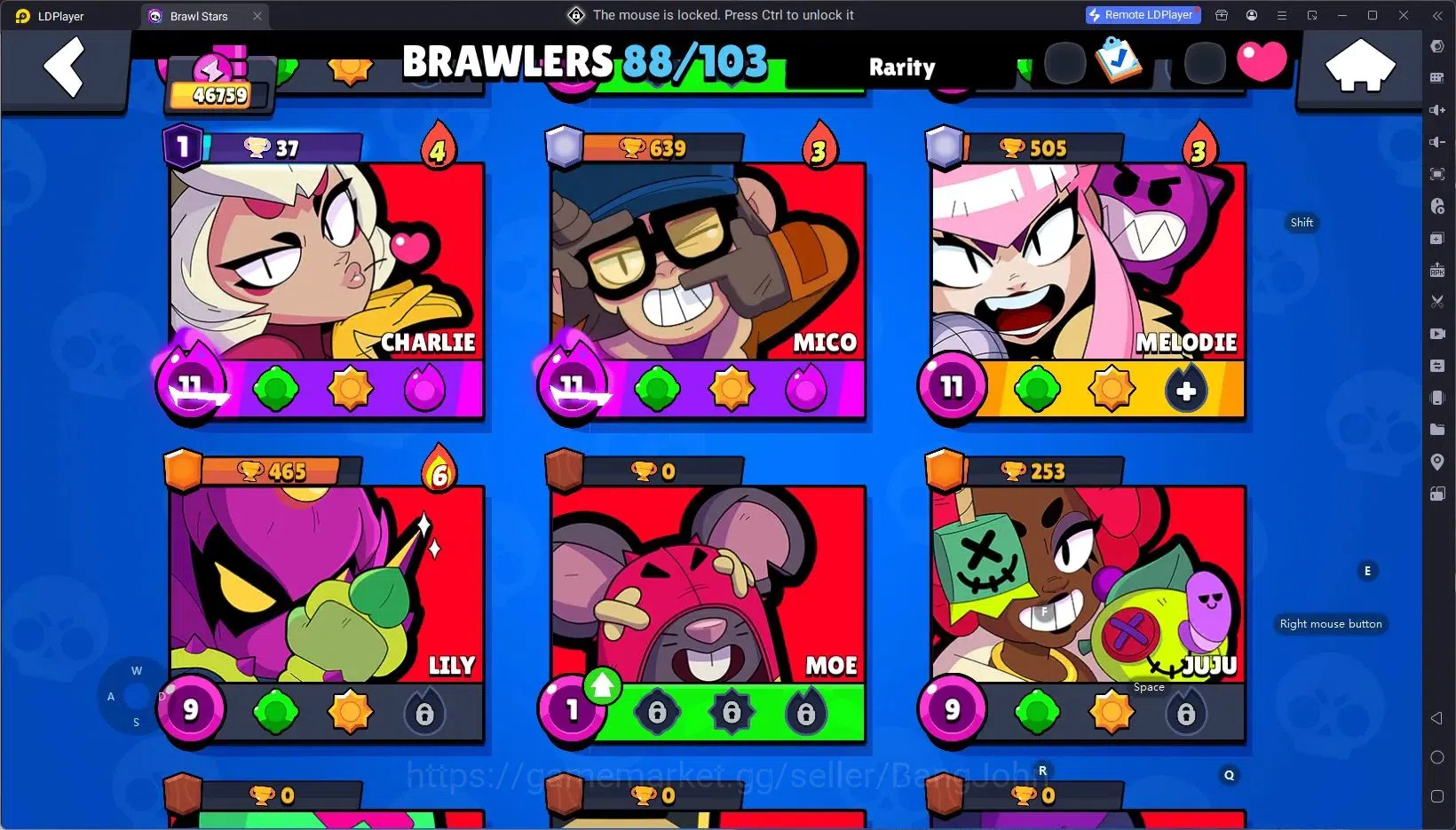 Brawl Stars Accounts Android | 46759 Thropy|88 Brawler|26 Max Brawlers image 16