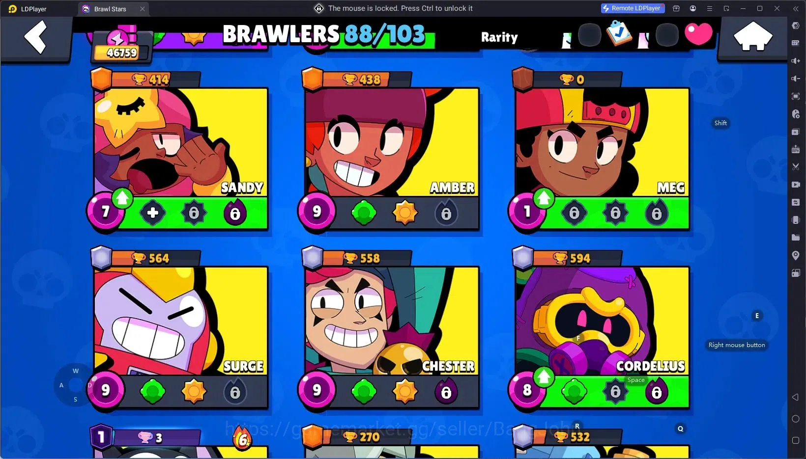Brawl Stars Accounts Android | 46759 Thropy|88 Brawler|26 Max Brawlers image 18
