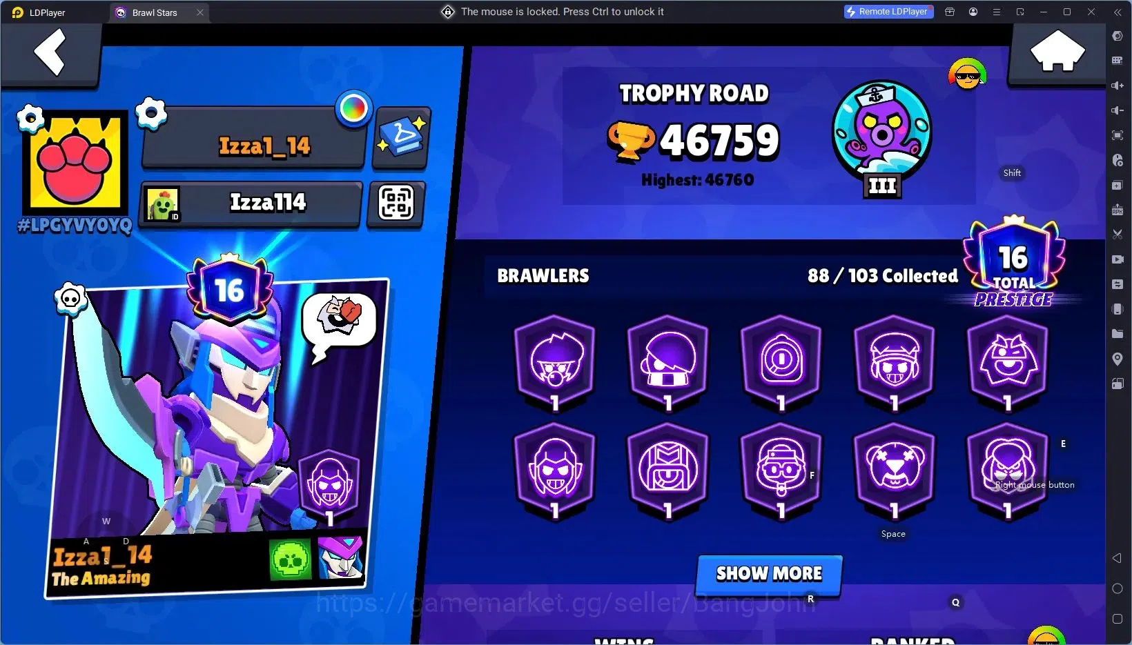 Brawl Stars Accounts Android | 46759 Thropy|88 Brawler|26 Max Brawlers image 2