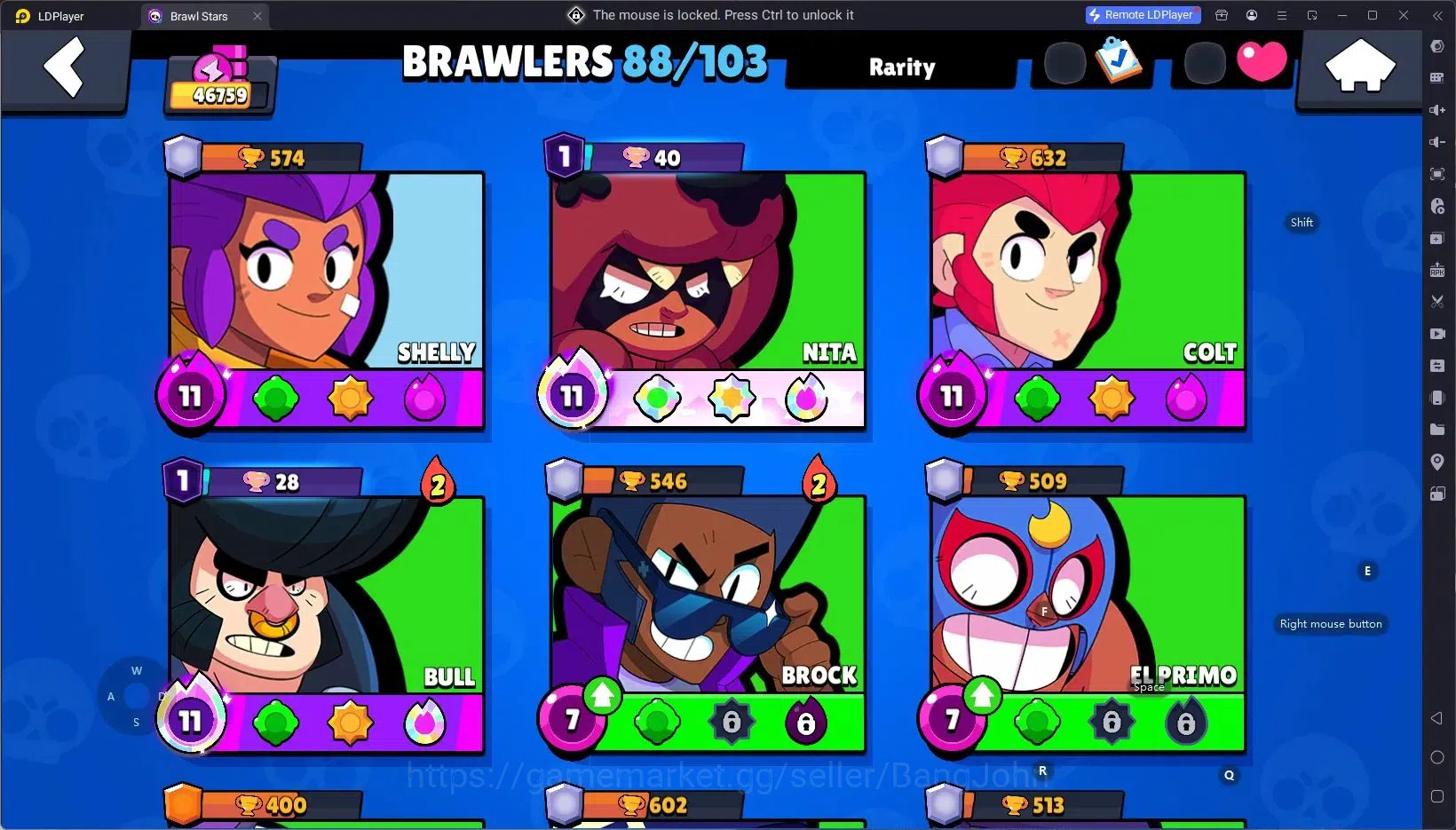 Brawl Stars Accounts Android | 46759 Thropy|88 Brawler|26 Max Brawlers image 5