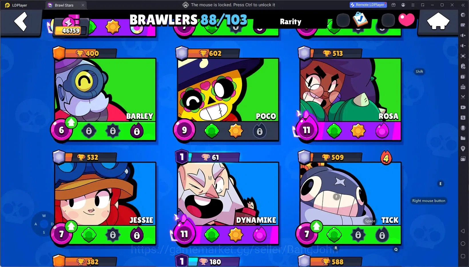 Brawl Stars Accounts Android | 46759 Thropy|88 Brawler|26 Max Brawlers image 6