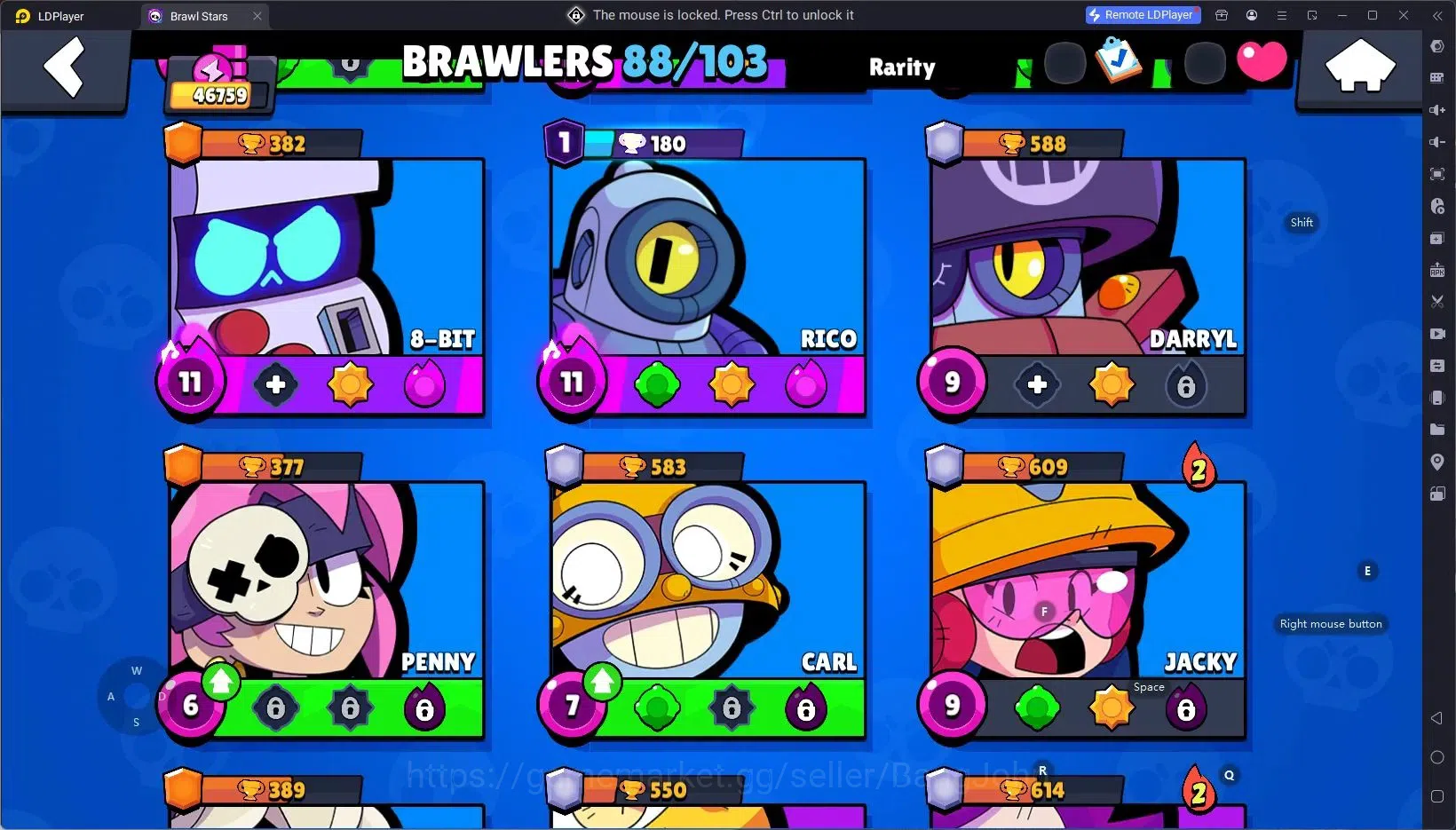 Brawl Stars Accounts Android | 46759 Thropy|88 Brawler|26 Max Brawlers image 7