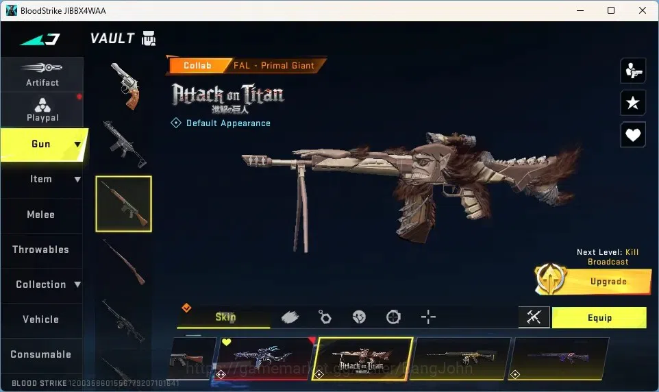 Blood Strike Accounts High-End ASIA | 1 Evo FAL-Evolved Draco | 1 Eternal Striker | Guns: 2 AOT,1 Ultra | 4 Ultra Strikers 6