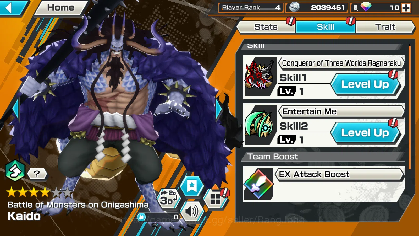 One Piece Bounty Rush Accounts Global|5EX|4E Teach,BTKOTP M.D Luffy,WI Law,BOMO K image 4