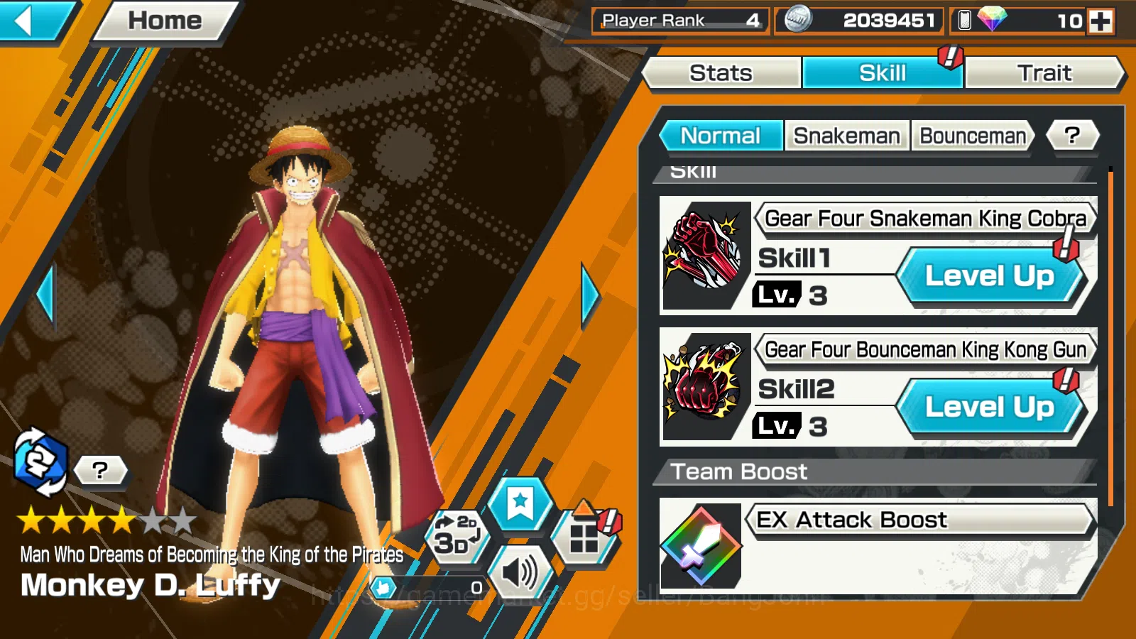 One Piece Bounty Rush Accounts Global|5EX|4E Teach,BTKOTP M.D Luffy,WI Law,BOMO K image 6