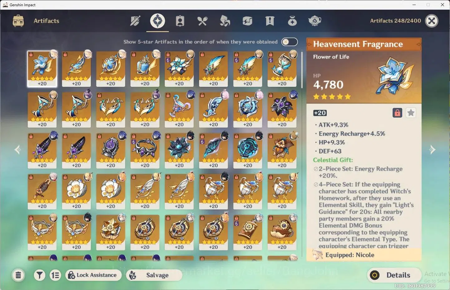 Genshin Impact Accounts ASIA | AR 57 | 10 Limit (Flins,Varka,Neuvillette,K image 7