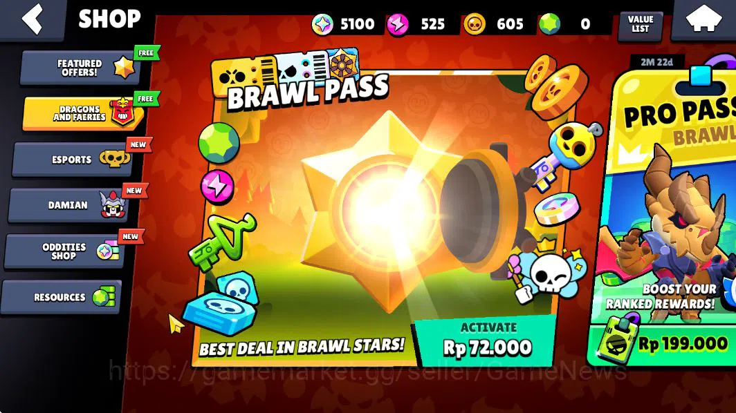 Brawl Stars Accounts 1038Trophy |14 Brawlers 3 MAX Lvl (Shelly,Rico,Penny) | 2 Epic Skin (Royale Trunk,StoneTroll Lou) |CN 7