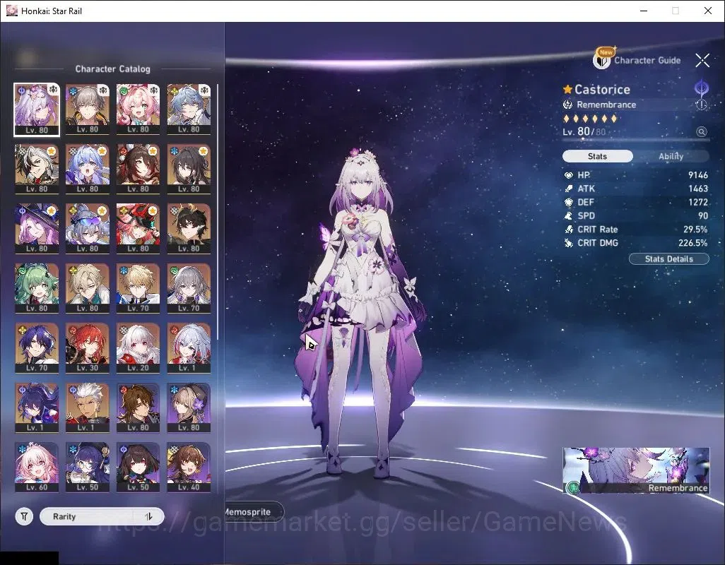 Honkai Star Rail Accounts Asia|TL 70|17 Limited|[Casto E4,Rappa E1,SW 999,Ro image 4