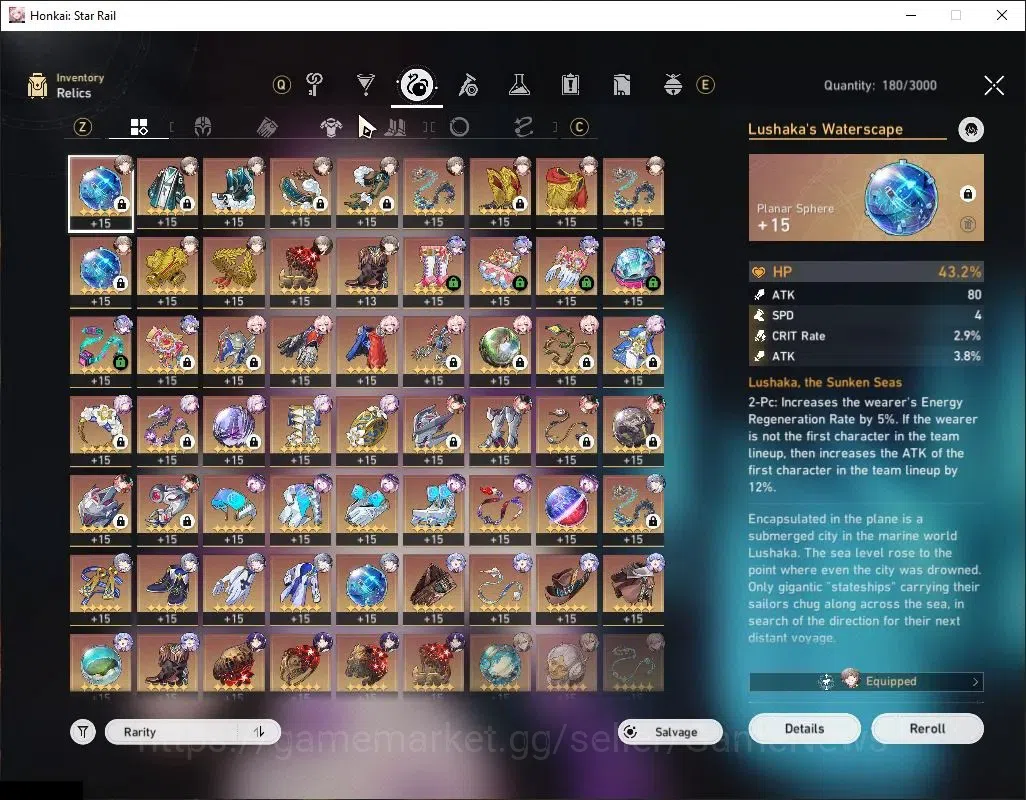 Honkai Star Rail Accounts Asia|TL 70|17 Limited|[Casto E4,Rappa E1,SW 999,Ro image 9