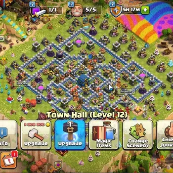 Clash of Clans Accounts High-End LV 104|TH 12|HH 6|Limited Skin|BK 65,AQ 65,MP 40,GW 36|Painter Scenery|CN OFF|223 League