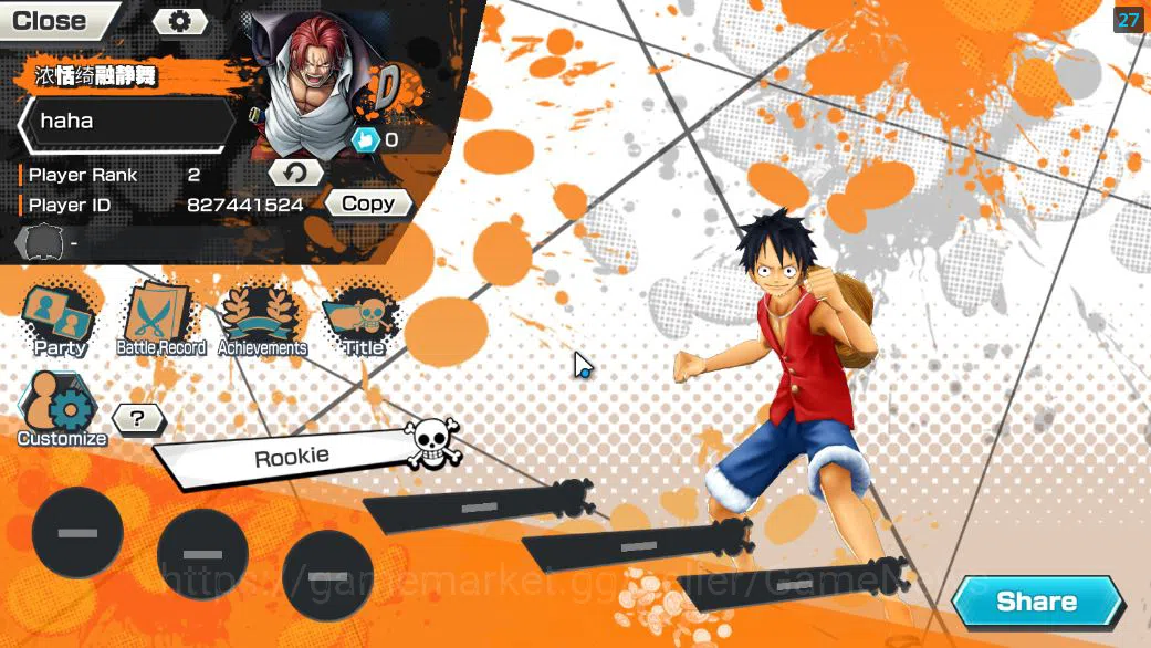 One Piece Bounty Rush Accounts Global|5 EX|FilmZ Zephr,HP Linlin,Devine Shanks,4E image 2