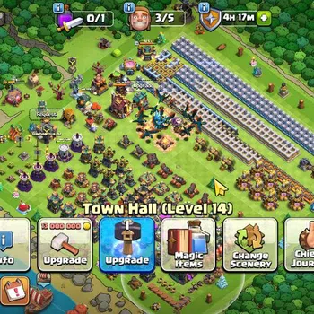 Clash of Clans High-End TH 14 - BH 8|Limited Skin|LV 124|HH 8|BK 55,AQ 70, image 1