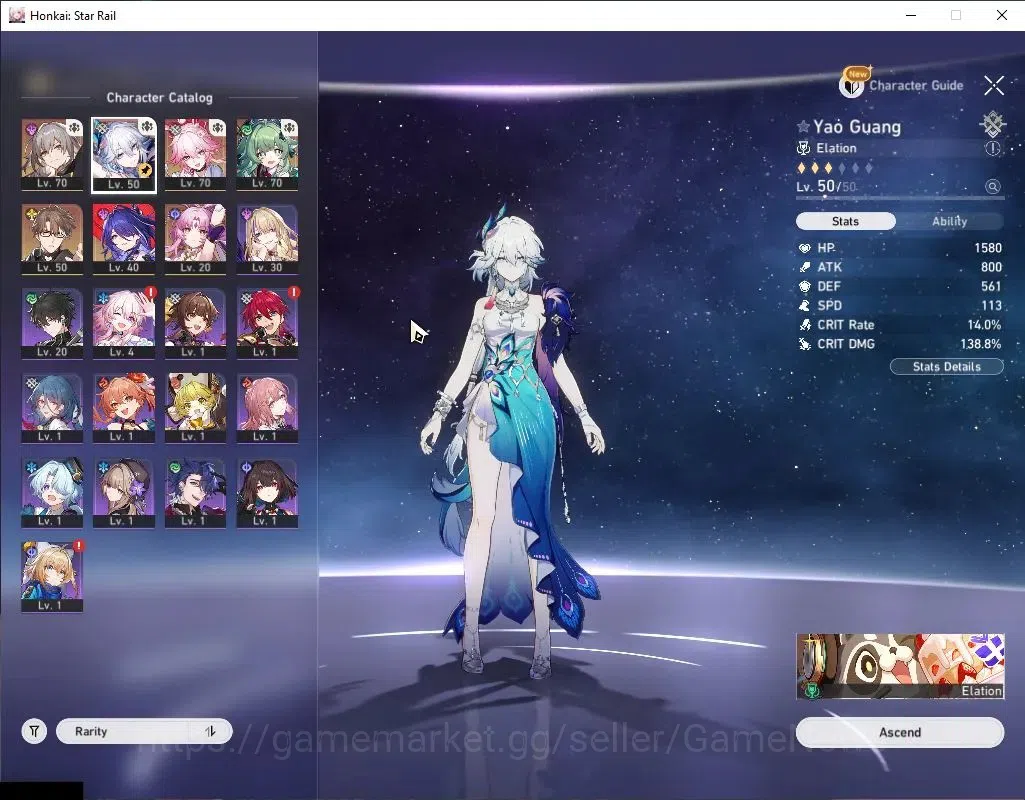 Honkai Star Rail Accounts Asia|TL 55|5 Limited|Evanescia+Sign,Yao Guang,Ache image 4