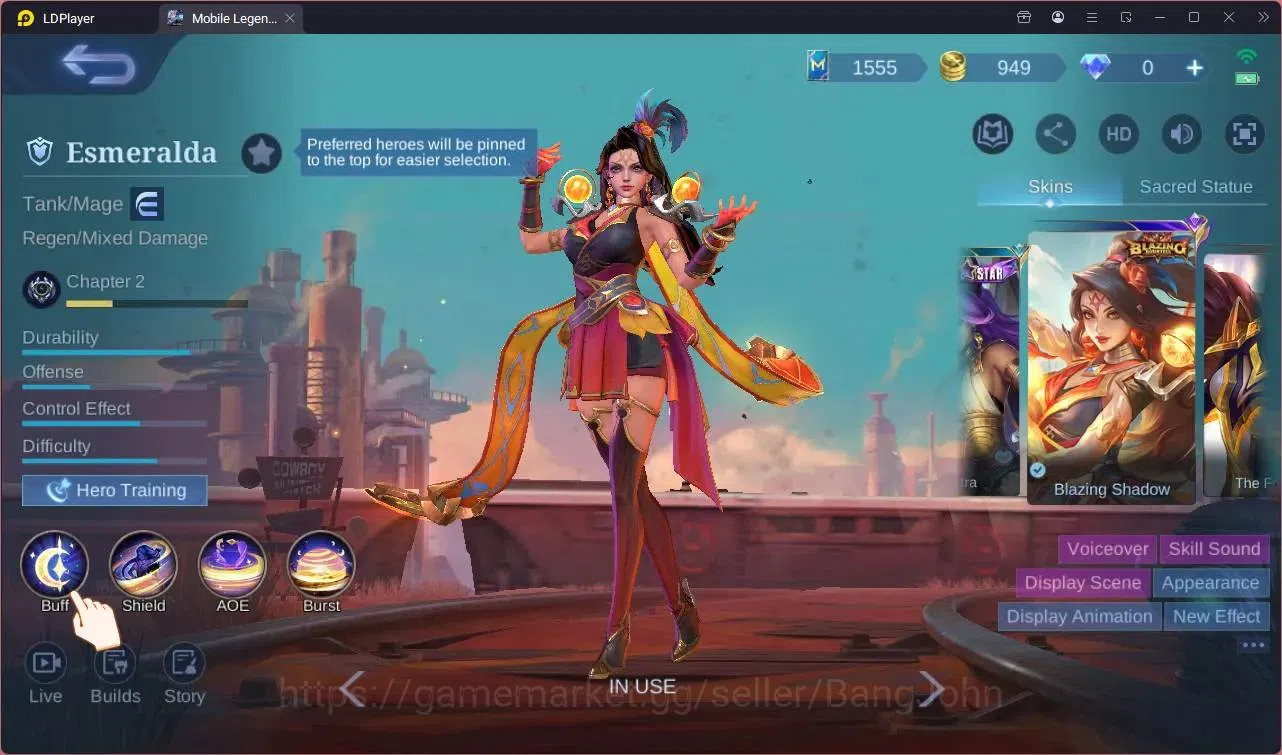 Mobile Legends: Bang Bang Accounts Global |Hero 61|Skin 95|Seasoned|Blazing Esmeralda image 17