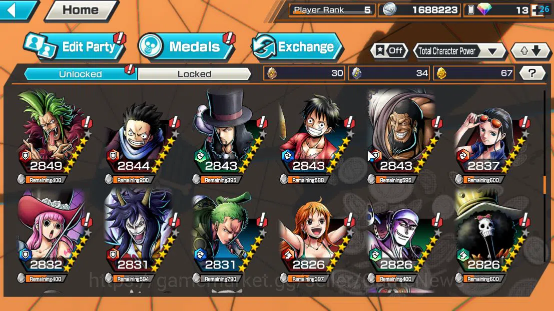 One Piece Bounty Rush Accounts Global|4 EX 1Max|[Borsalino],5Elder Saturn,GP Newg image 10