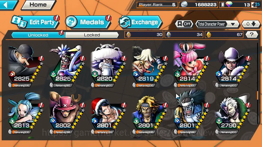 One Piece Bounty Rush Accounts Global|4 EX 1Max|[Borsalino],5Elder Saturn,GP Newg image 11