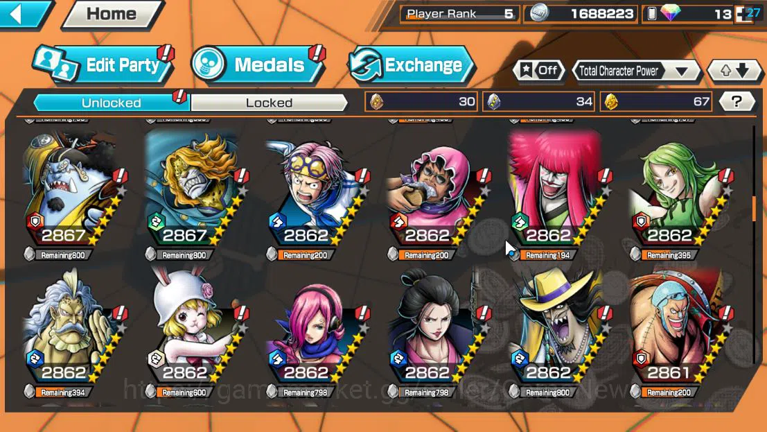 One Piece Bounty Rush Accounts Global|4 EX 1Max|[Borsalino],5Elder Saturn,GP Newg image 8