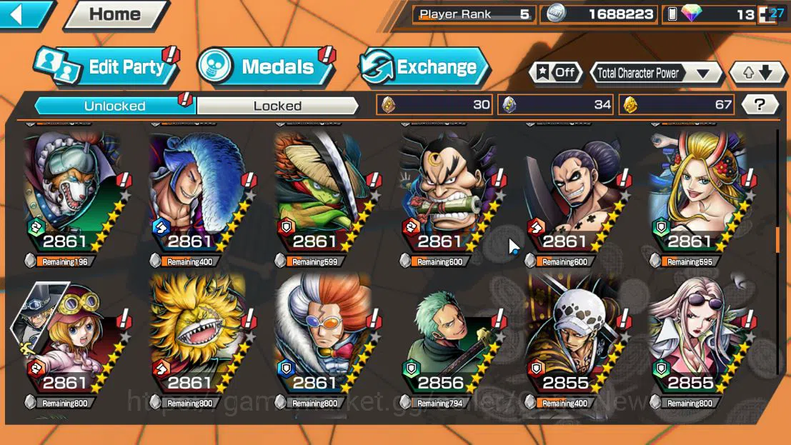 One Piece Bounty Rush Accounts Global|4 EX 1Max|[Borsalino],5Elder Saturn,GP Newg image 9
