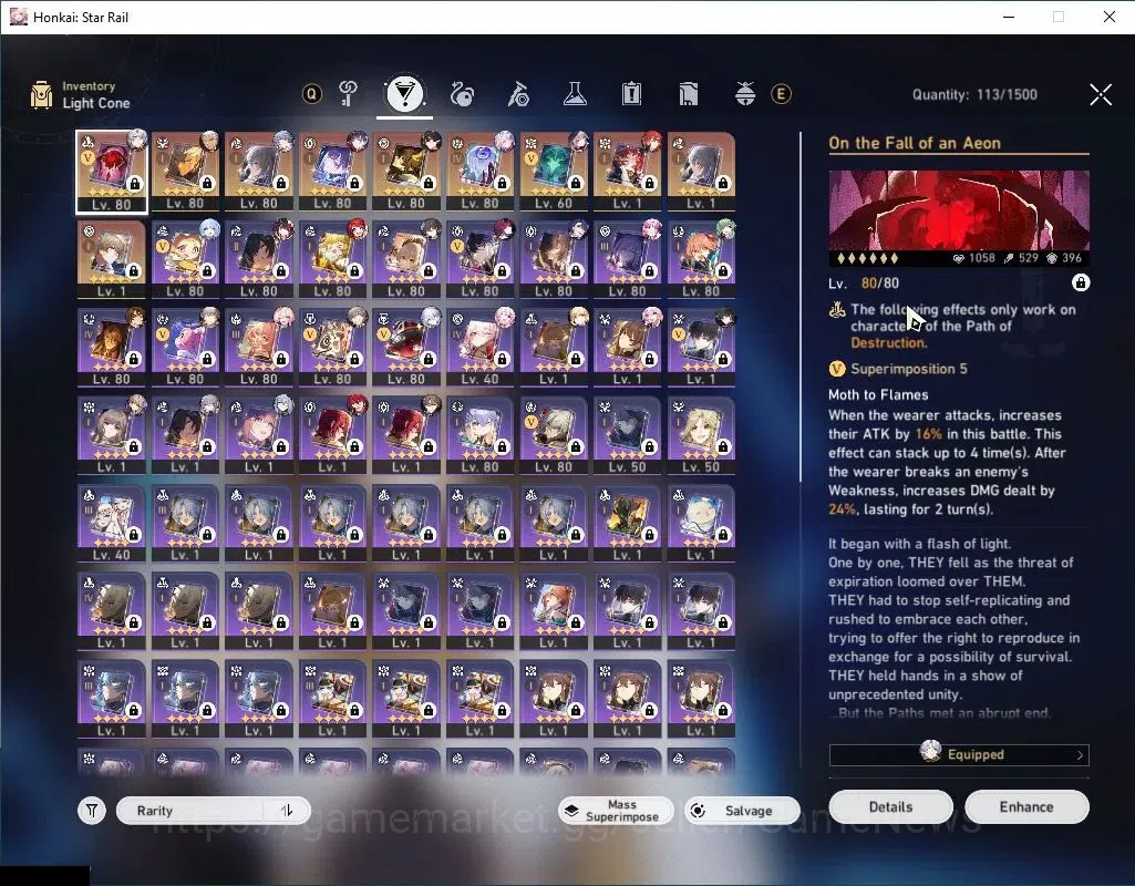 Honkai Star Rail Accounts Asia|TL 70|Premium Phainon|17 Limited|[Hysilens,Ar image 6
