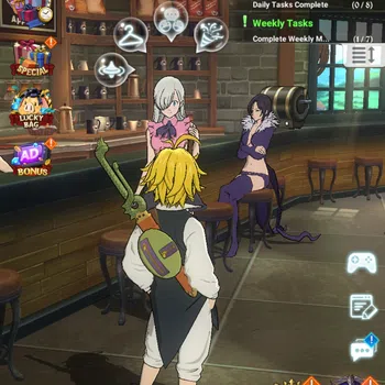 The Seven Deadly Sins: Grand Cross Accounts Starter Sv Global | Lv25 CP 1.405K | 5 UR GOF Skuld, Tristan, Thor, Sabunak