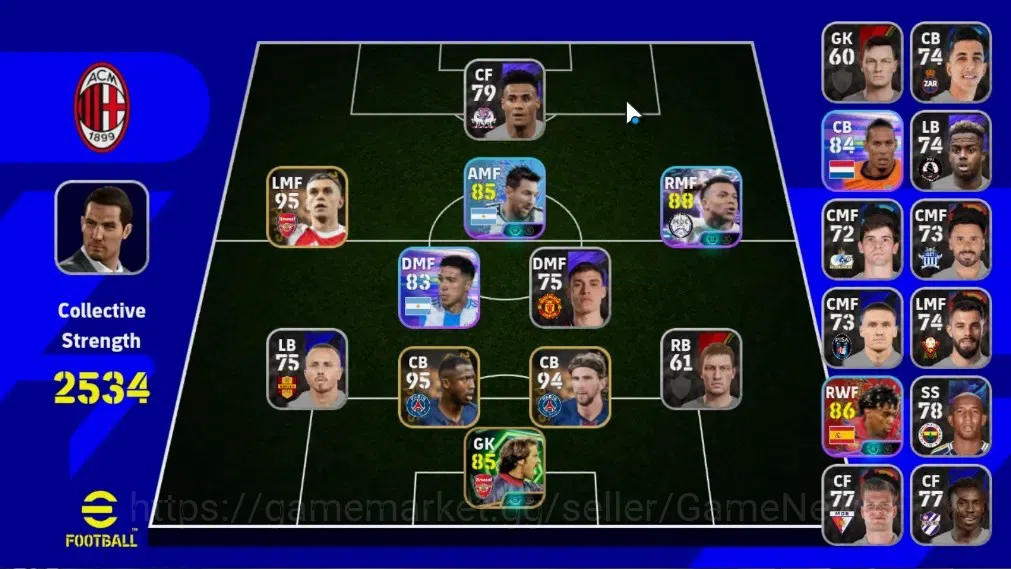 eFootball Accounts Legends & Iconic Players Android|Show Time Kylian Mbappe Epic David Seaman|Lionel Messi,Lamine 1