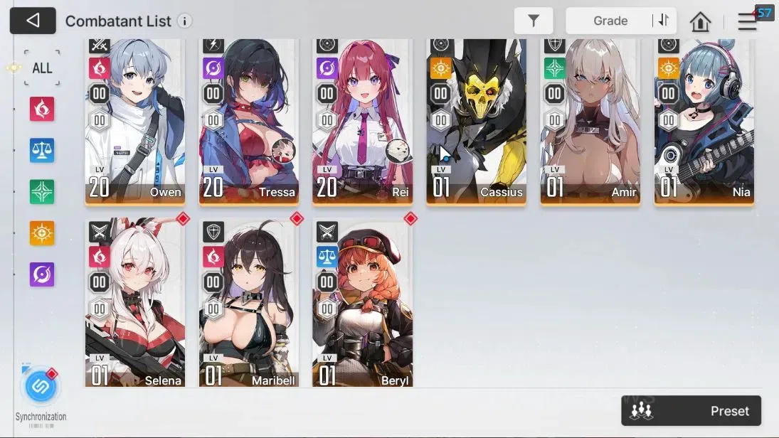 Chaos Zero Nightmare Accounts ASIA|Lv 52|5 SSR [HaidemarieM2+Sign, Diana,Tiphera image 4