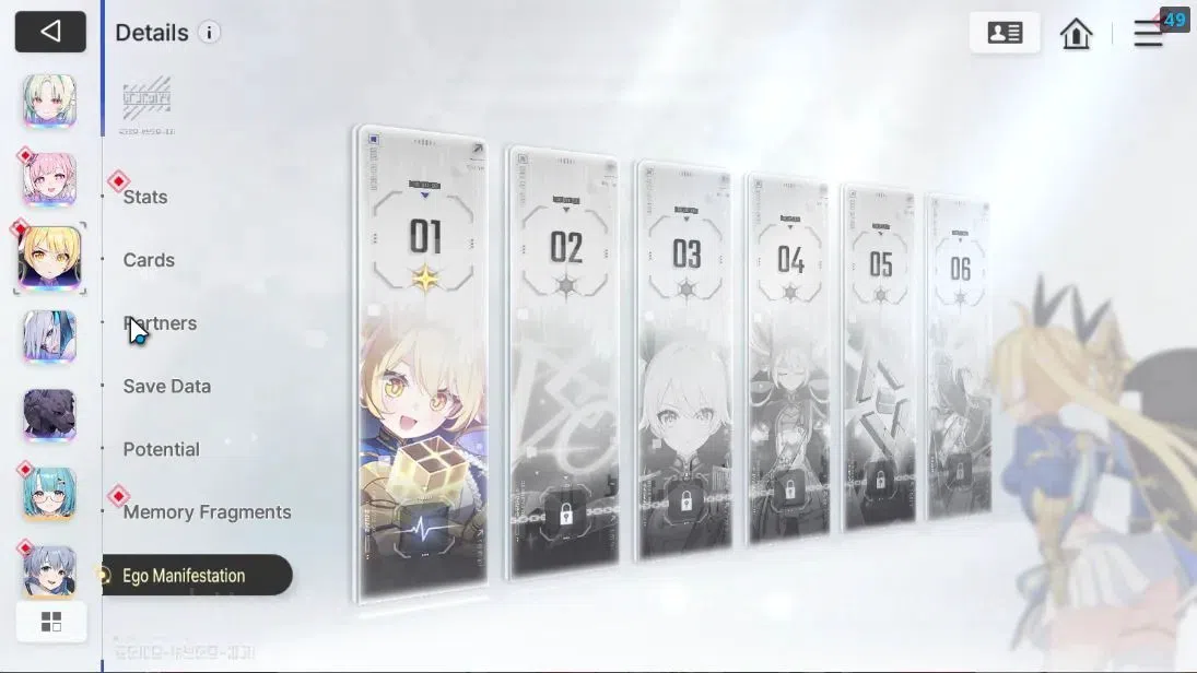 Chaos Zero Nightmare Accounts ASIA|Lv 52|5 SSR [HaidemarieM2+Sign, Diana,Tiphera image 6