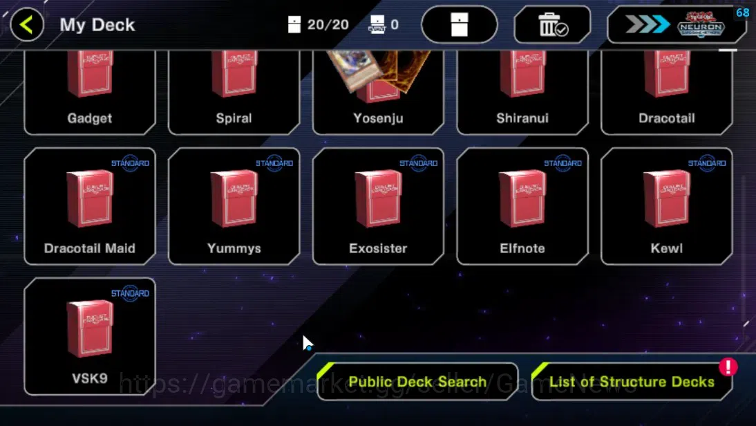 Yu-Gi-Oh! Master Duel Accounts Android|Lv 18 | 20 Deck |Exosister,Elfnote,VSK9,Dr image 3