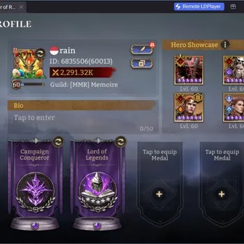 Watcher of Realms Accounts Starter Global 60xx|Power 2,291.32K|5 Lord:Valderon,Morrigan A1.Etc|36 Legend:Valeriya