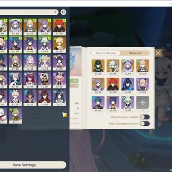 Genshin Impact Accounts Mid Game ASIA|AR 44|2 Limited + (Nefer,Nahida) | 5 Standard Mizuki,Diluc,Qiqi,Jean,Keqing | MC Male
