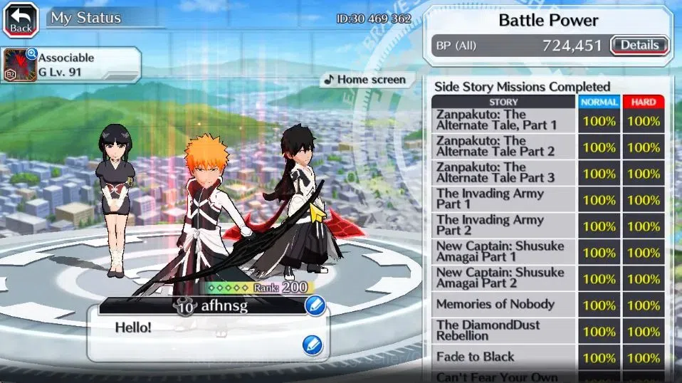 Bleach: Brave Souls Accounts [GLOBAL]50K Orb|2 New Renewed Ichigo,Rukia 10th An image 5