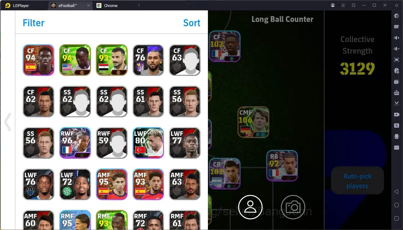 eFootball Accounts Mobile | PW 3129 | Epic Matthäus, Shevchenko, Gerr image 2