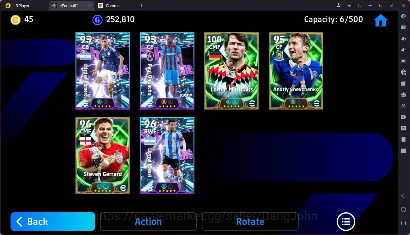eFootball Accounts Mobile | PW 3129 | Epic Matthäus, Shevchenko, Gerr image 3