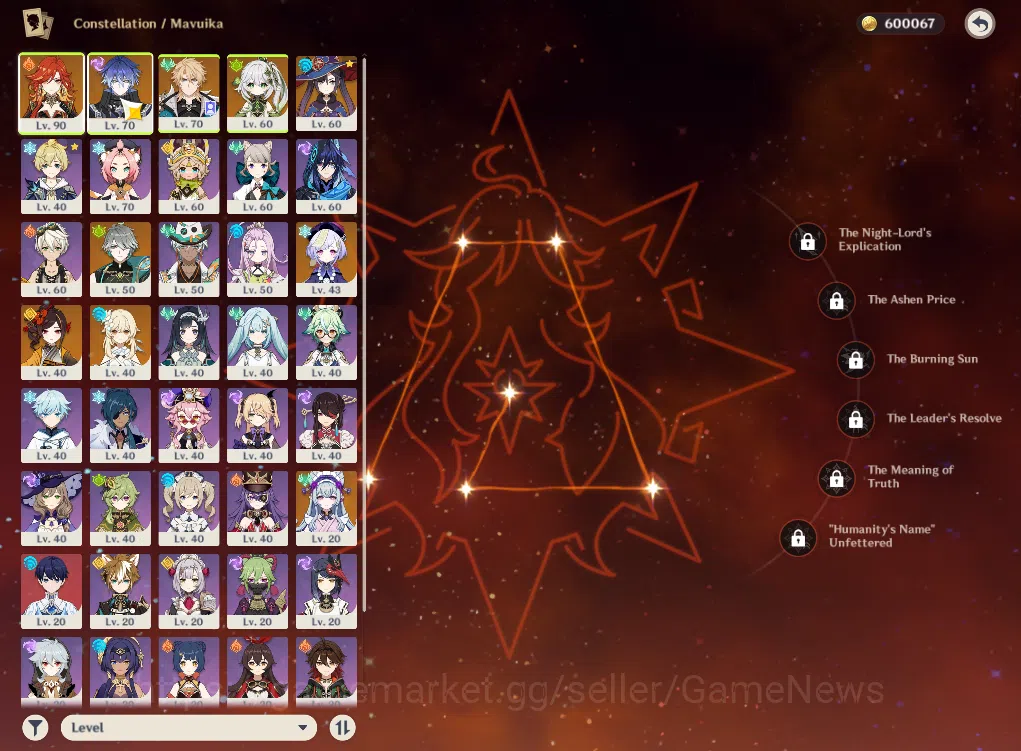 Genshin Impact Accounts ASIA|AR48|6Limited+2(*5Weapon)|Mavuika,Flin,Varka, image 3