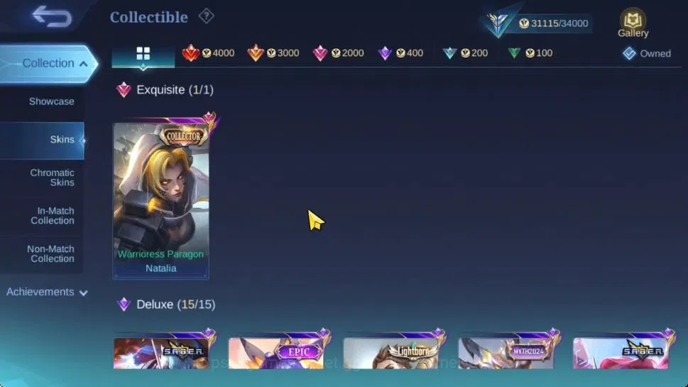 Mobile Legends: Bang Bang Accounts Hero 107|Skin 155|CC Nata,Pace Fanny,Venom[Grock,G image 5