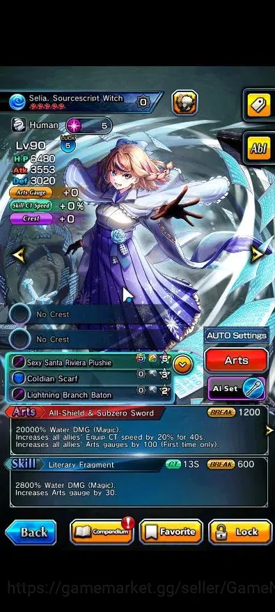 Grand Summoners Accounts End-Game Global|Rank 50|2 Ascend+1 TW( Reimu Hakurei+TW,Selia Sourcecript Witch)|Lpot 71|Check 6