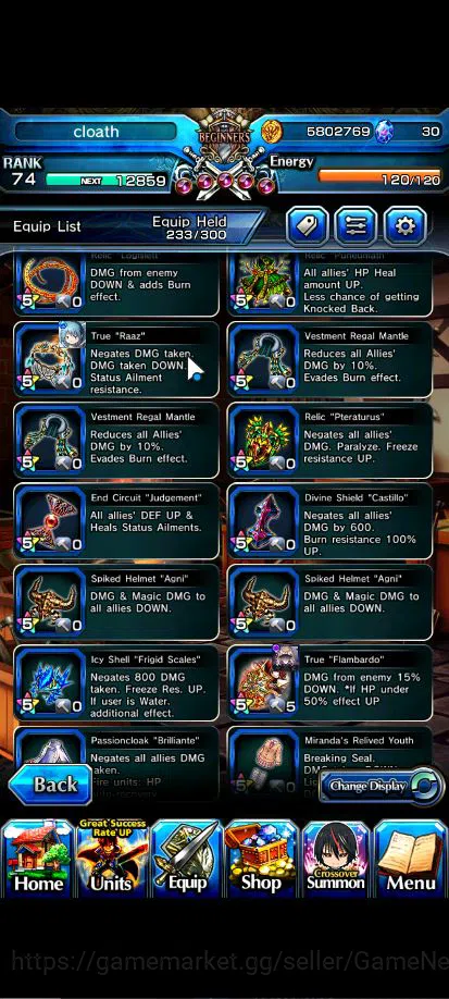 Grand Summoners Accounts Global|Rank 74|15 Asc+ 4 TW|[Sayaka,Chloe,Kyoko,Sa image 13