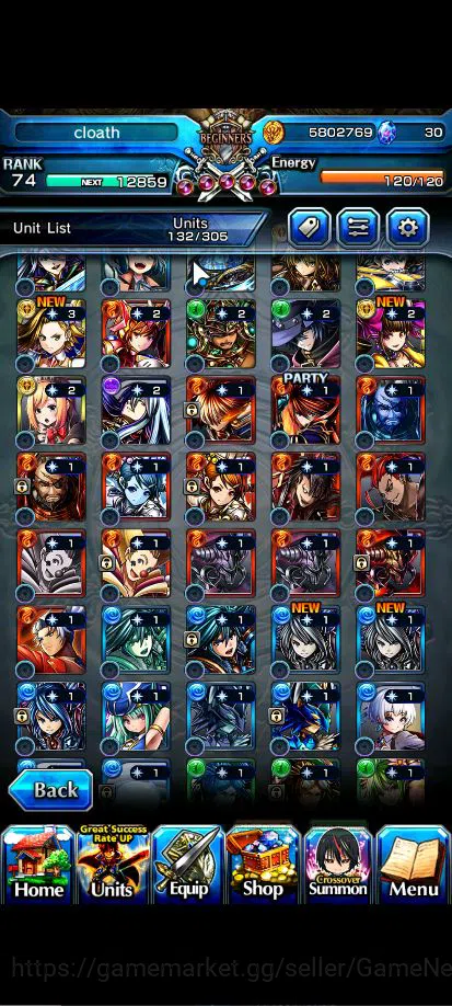 Grand Summoners Accounts Global|Rank 74|15 Asc+ 4 TW|[Sayaka,Chloe,Kyoko,Sa image 6