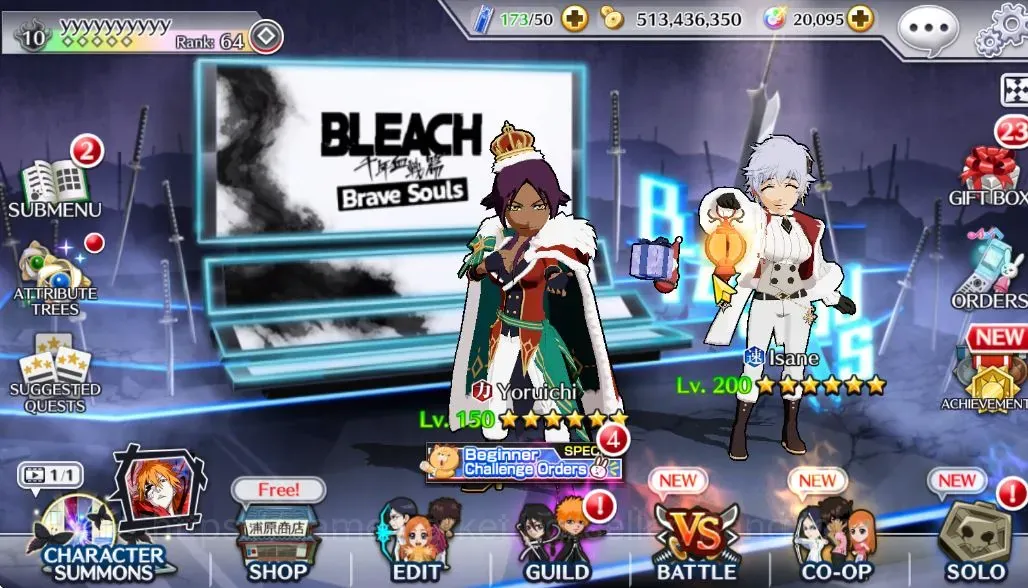 Bleach: Brave Souls Accounts Others Global 6K BP+20K Orb|Isane XMas24| Yoruichi Xmas22 | Kenpachi 9th|KlabID|Check SS BBS992B 1