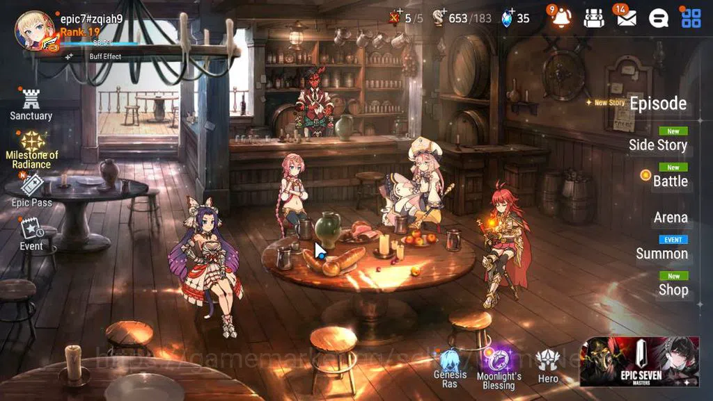 Epic Seven Accounts GLOBAL Unverif|New Era|2 ML(LOTScales,Death Dealer image 1
