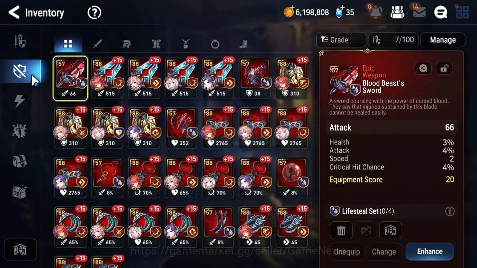 Epic Seven Accounts GLOBAL Unverif|New Era|2 ML(LOTScales,Death Dealer image 12