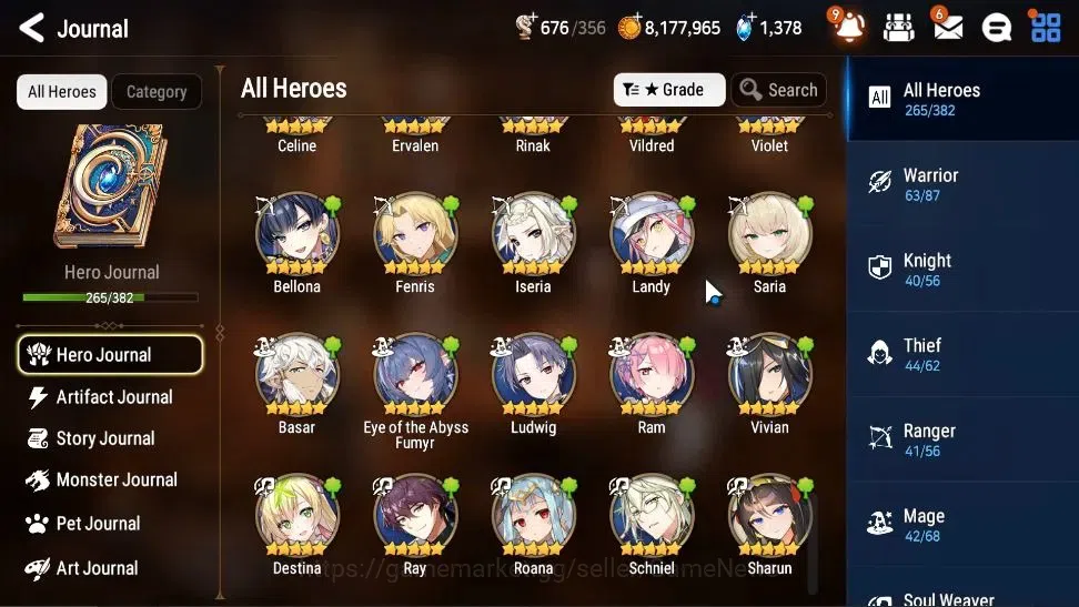 Epic Seven Accounts High-End ASIA Verif|37 ML(Notos,ScholNurse Yulha,BArunka,GRas,Belian,etc)+Ab Fumyr,Stark|AUTO W|SPed 301 16