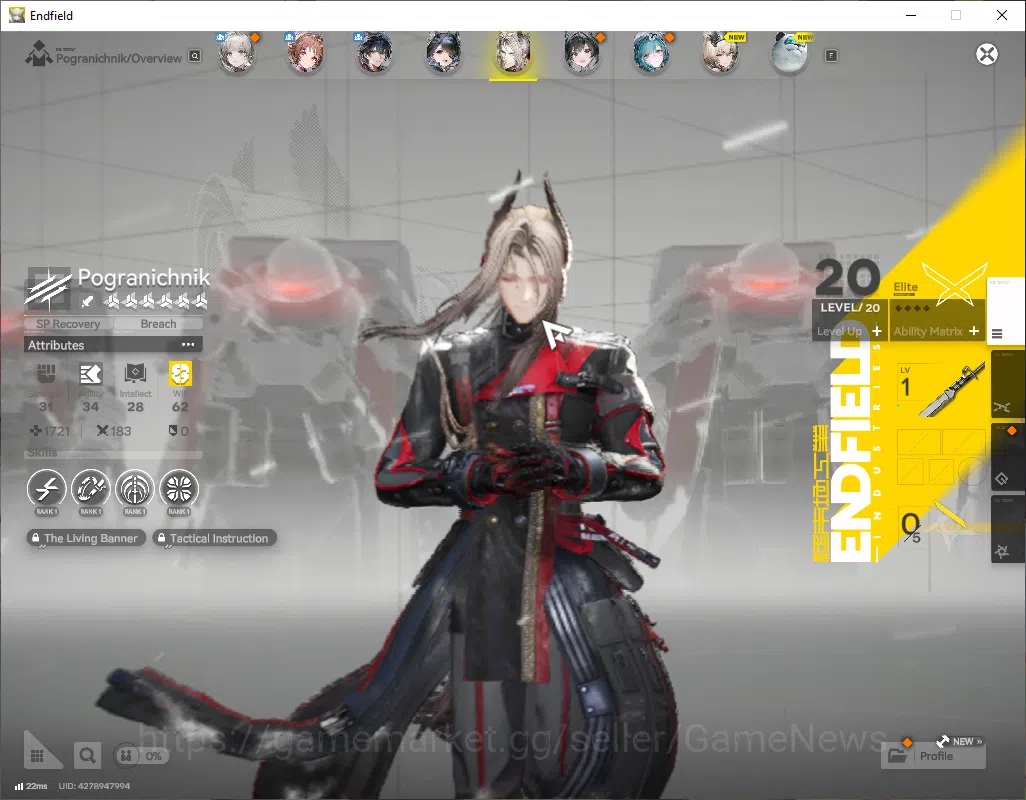 Arknights: Endfield Accounts ASIA|Lv 18|SSR3(1Limit)+4(*6 Weapon)|[TangTang+Sig image 3