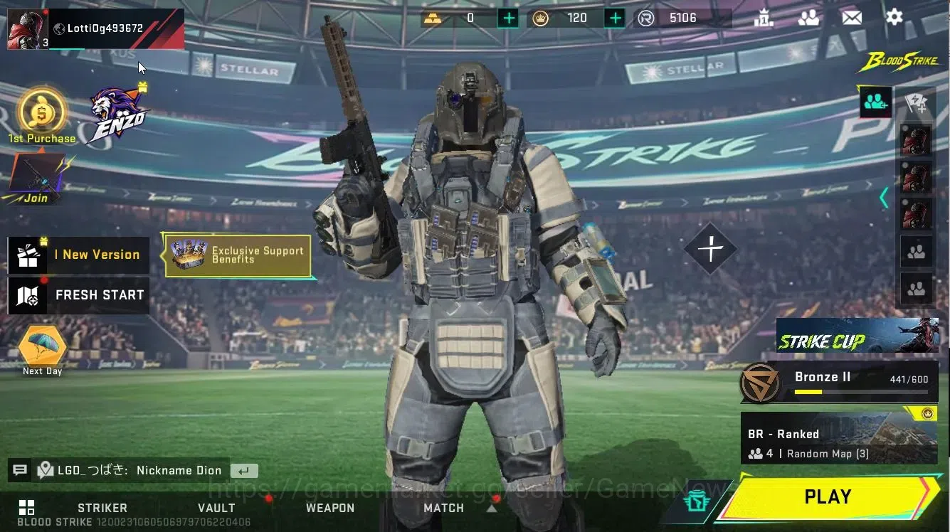 Blood Strike Accounts ASIA|ULTRA SKS-Elysium,Crate-Fallen Star|Legendary image 1