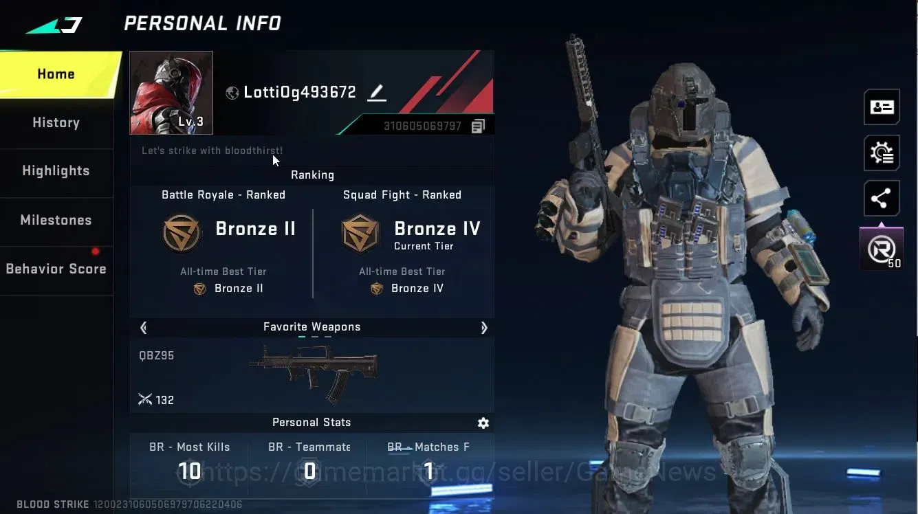 Blood Strike Accounts ASIA|ULTRA SKS-Elysium,Crate-Fallen Star|Legendary image 2