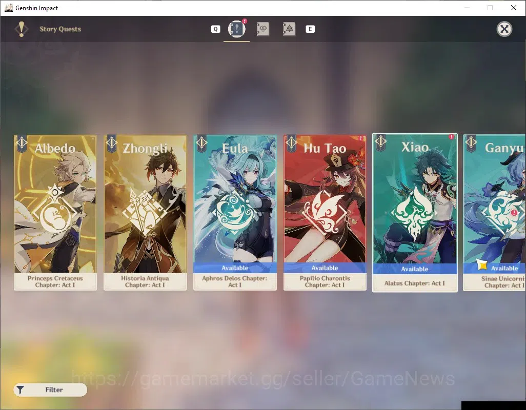 Genshin Impact Accounts Asia|AR 46|3 Limited + 1 (*5 Weapon)| Mavuika + Si image 16