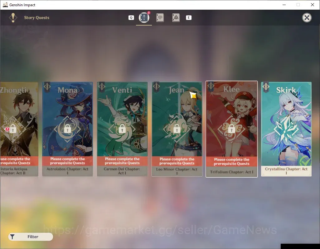Genshin Impact Accounts Asia|AR 46|3 Limited + 1 (*5 Weapon)| Mavuika + Si image 18