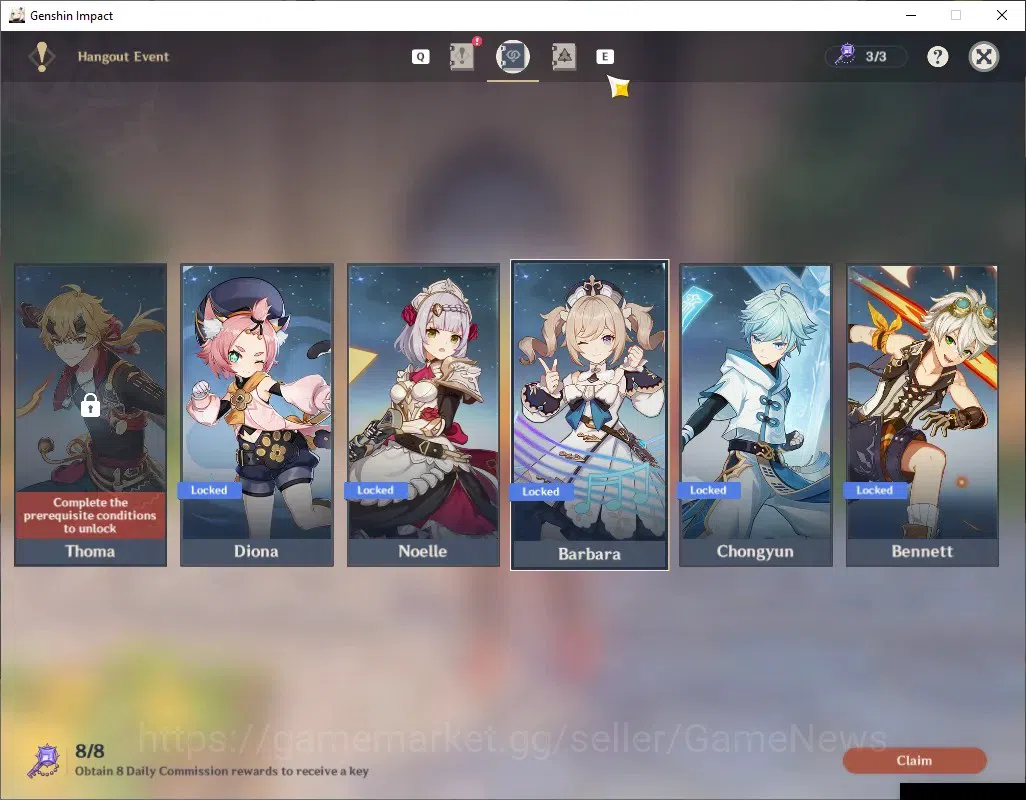 Genshin Impact Accounts Asia|AR 46|3 Limited + 1 (*5 Weapon)| Mavuika + Si image 19