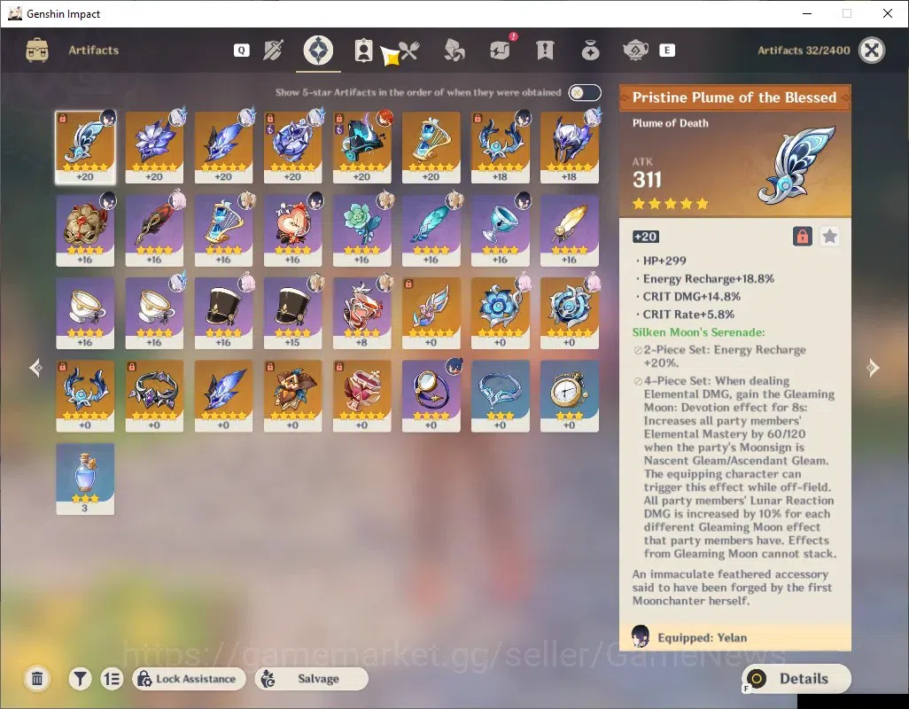Genshin Impact Accounts Asia|AR 46|3 Limited + 1 (*5 Weapon)| Mavuika + Si image 5